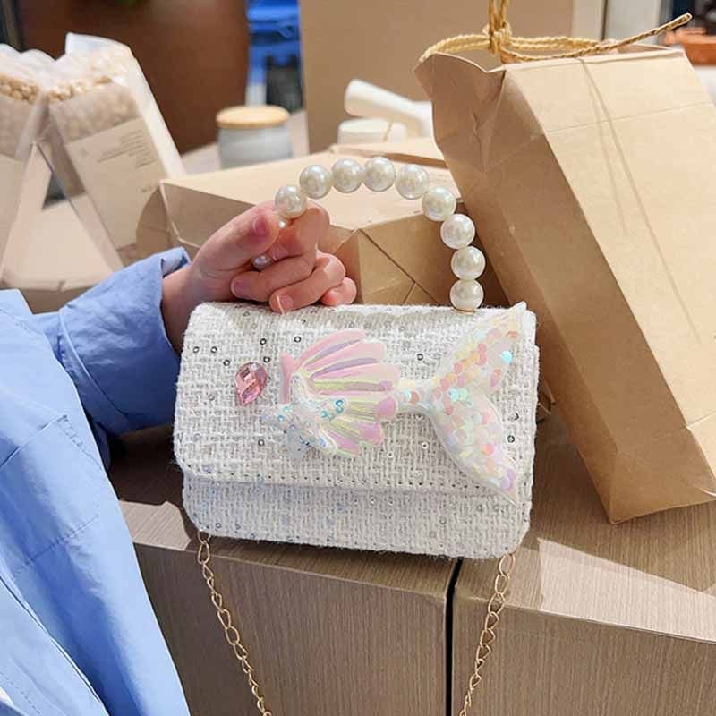 Kids Girls Fashion Casual Cute Bow Crossbody Handle Princess Bag