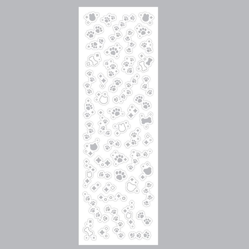 Colorful Hot Silver Basic Pvc Diy Sticker