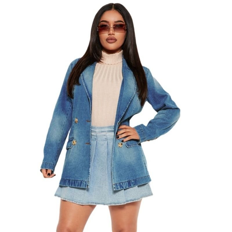 Women Retro Denim Jacket