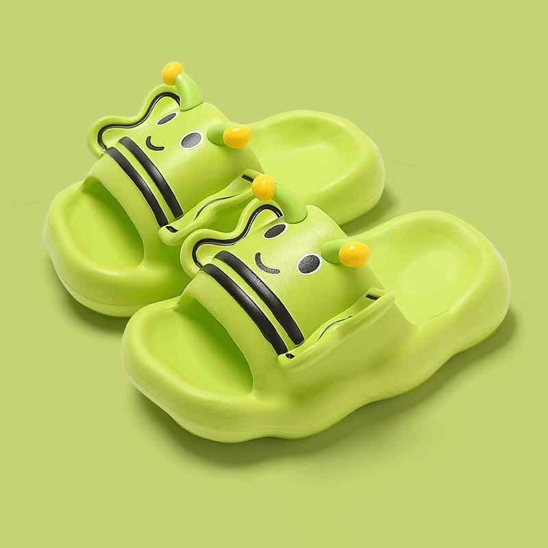 Kids Unisex Cute Cartoon Bee Thick-Soled House Slippers