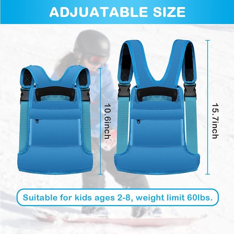 Children'S Ski Training With Skating Anti-Fall Traction Rope Bag