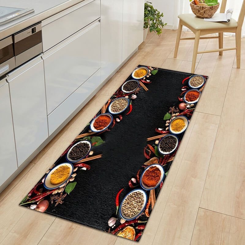 40*60cm Simple Food Pattern Kitchen Door Mat