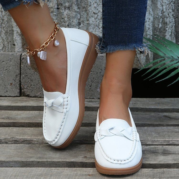 Plus Size Women Casual Round-Toe Loafers